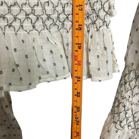 Rahi Cali Whimsy Ventura Victorian Embroidered Open Back Cotton Top Small - Picture 12 of 14